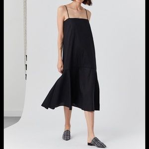 Toteme Andorra linen dress, black (SS 2019)